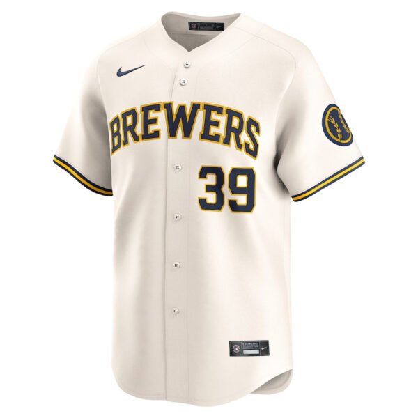Corbin Burnes 39 Milwaukee Brewers Home Limited Player Men Jersey - Cream