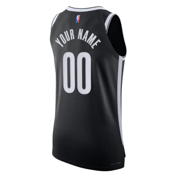 Brooklyn Nets  2021/22 Diamond Authentic Custom Jersey - Icon Edition - Black