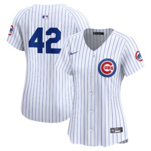 Chicago Cubs  Women's 2024 Jackie Robinson Day Home Limited Jerseyu00c2u00a0u00e2u20acu201c White
