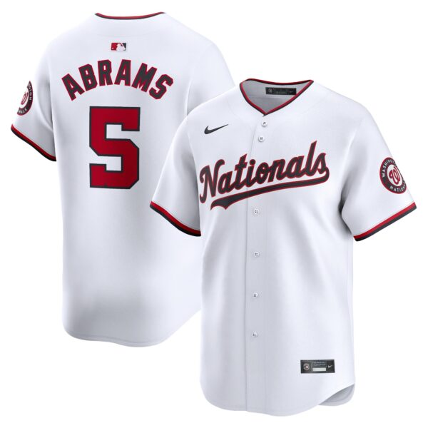 CJ Abrams Washington Nationals  Home Limited Player Jersey - White