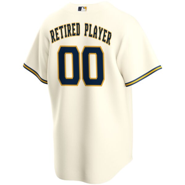 Milwaukee Brewers  Home Pick-A-Player Retired Roster Replica Jersey - Cream