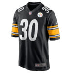 Jaylen Warren 30 Pittsburgh Steelers Alternate Game Men Jersey - Black
