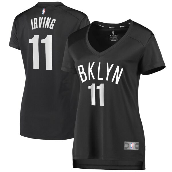 Kyrie Irving Brooklyn Nets Fanatics Women's Fast Break Player Jersey - Statement Edition - Black