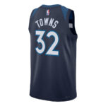 Karl-Anthony Towns 32 Minnesota Timberwolves Unisex Swingman Jersey - Icon Edition - Navy