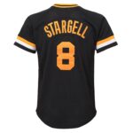 Willie Stargell Pittsburgh Pirates Mitchell & Ness Youth Cooperstown Collectionu00c2u00a0Mesh Batting Practice Jersey - Black