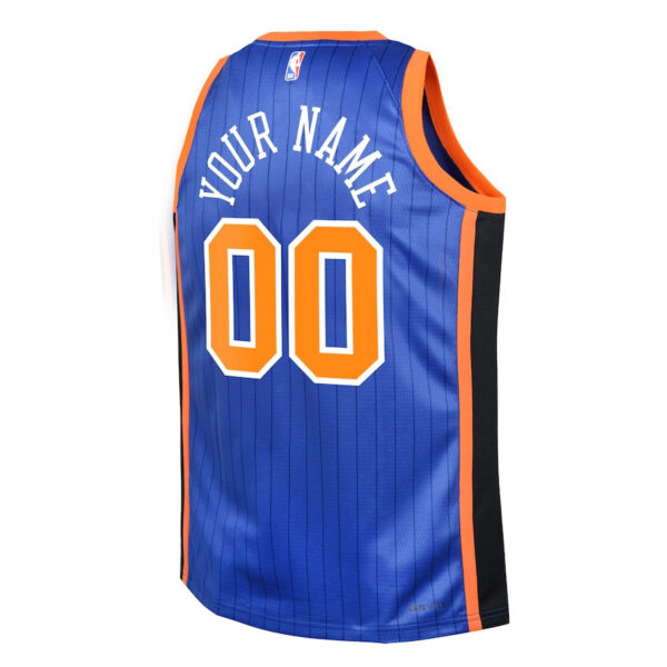 New York Knicks 2023/24 City Edition Swingman Custom YOUTH Jersey - Blue