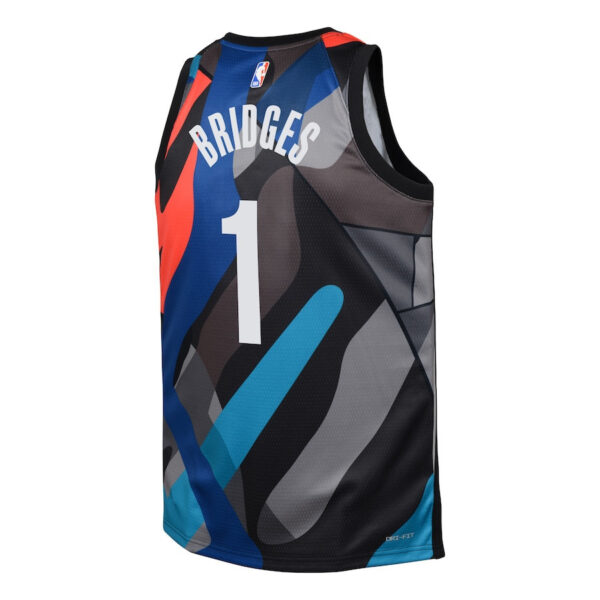 Mikal Bridges 1 Brooklyn Nets 2023/24 City Edition Swingman YOUTH Jersey - Black