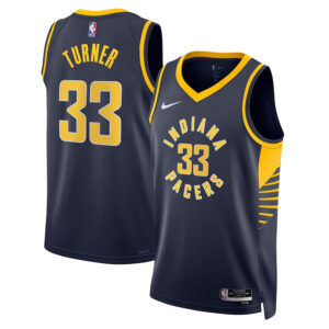 Myles Turner 33 Indiana Pacers Unisex Swingman Jersey - Icon Edition - Navy