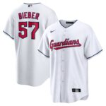 Shane Bieber Cleveland Guardians  Replica Player Jersey - White