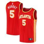 Dejounte Murray Atlanta Hawks Fanatics Fast Break Replica Jersey - Icon Edition - Red