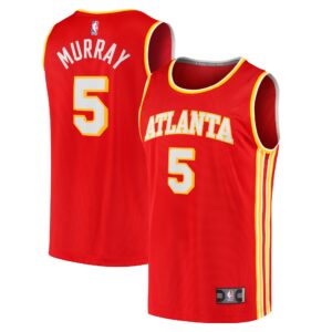 Dejounte Murray Atlanta Hawks Fanatics Fast Break Replica Jersey - Icon Edition - Red