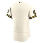 Milwaukee Brewers  Home Authentic Team Jersey - Cream