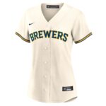Milwaukee Brewers  Women's Home Replica Team Jersey - Cream