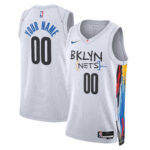 Brooklyn Nets  Unisex 2022/23 Swingman Custom Jersey - City Edition - White