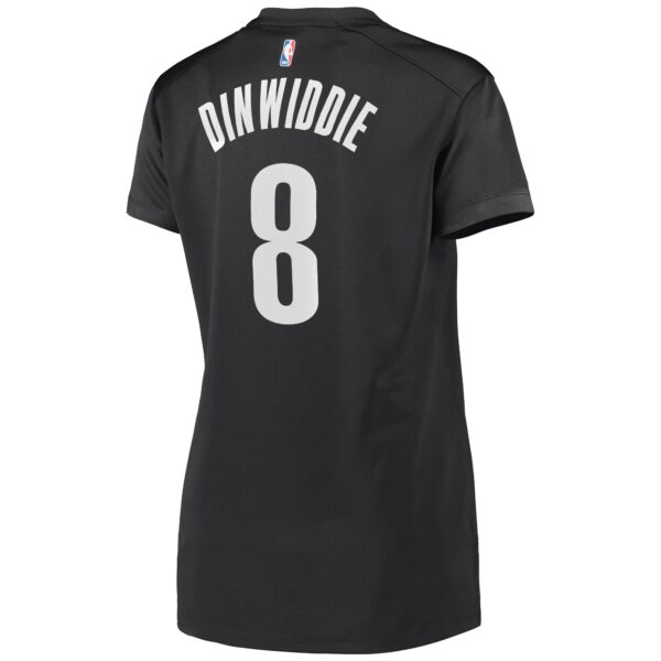 Spencer Dinwiddie Brooklyn Nets Fanatics Women's Fast Break Player Jersey - Statement Edition - Black