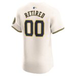Milwaukee Brewers  Home Elite Pick-A-Player Retired Roster Jersey - Cream
