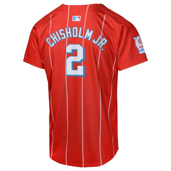 Jazz Chisholm Jr. Miami Marlins  Youth City Connect Limited Player Jersey - Red