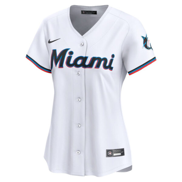 Miami Marlins 2024 Jackie Robinson Day Home Limited Women Jersey - White