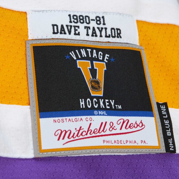 Dave Taylor Los Angeles Kings Mitchell & Ness  1980/81 Blue Line Player Jersey - Purple