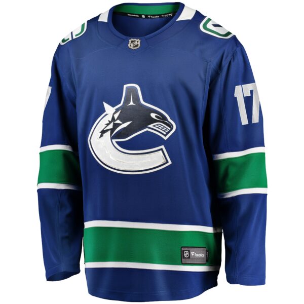Filip Hronek Vancouver Canucks Fanatics Home Breakaway Jersey - Blue