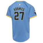 Willy Adames 27 Milwaukee Brewers City Connect Limited YOUTH Jersey - Powder Blue