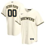 Milwaukee Brewers  Home Pick-A-Player Retired Roster Replica Jersey - Cream