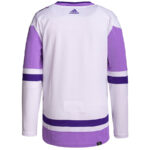 Colorado Avalanche Hockey Fights Cancer Primegreen Men Jersey - White/Purple
