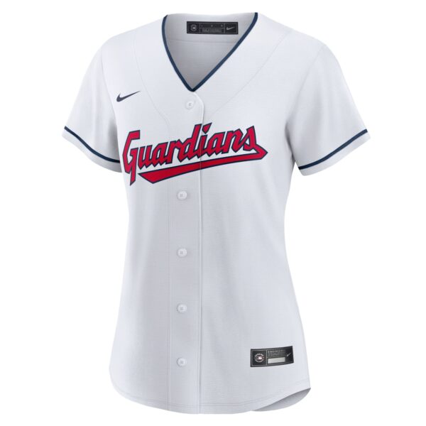 Cleveland Guardians  Women's Home Blank Replica Jersey- White