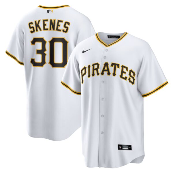 Paul Skenes Pittsburgh Pirates  Home Replica Player Jersey - White
