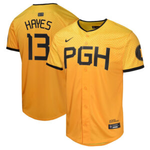 Ke'Bryan Hayes 13 Pittsburgh Pirates City Connect Limited YOUTH Jersey - Gold