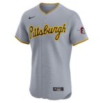 Pittsburgh Pirates  Road Vapor Premier Elite Patch Jersey - Gray