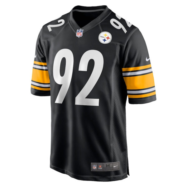James Harrison 92 Pittsburgh Steelers Men Retired Game Jersey - Black