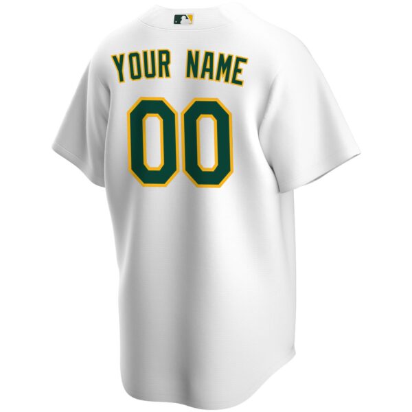 Oakland Athletics  Youth Home Replica Custom Jersey - White