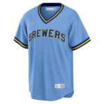 Milwaukee Brewers  Road Cooperstown Collection Team Jersey - Powder Blue