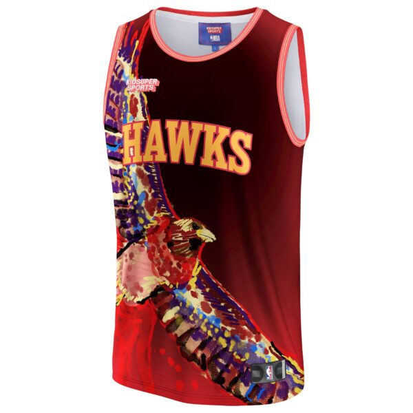 Atlanta Hawks NBA & KidSuper Studios by Fanatics Unisex Hometown Jersey - Red