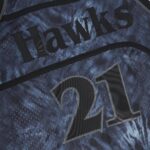 Dominique Wilkins Atlanta Hawks Mitchell & Ness Hardwood Classics 1986/87 Tie-Dye Swingman Jersey - Black