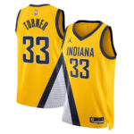 Myles Turner 33 Indiana Pacers Unisex Swingman Jersey - Statement Edition - Gold