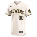 Milwaukee Brewers  Home Elite Custom Jersey - Cream