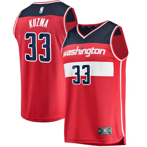 Kyle Kuzma Washington Wizards Fanatics Youth 2021/22 Fast Break Replica Jersey - Icon Edition - Red