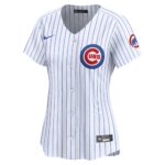 Chicago Cubs  Women's Home Limited Custom Jersey - White