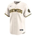 Milwaukee Brewers  Youth Home Limited Jersey - Cream