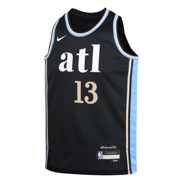 Bogdan Bogdanović 13 Atlanta Hawks 2023/24 City Edition Swingman YOUTH Jersey - Black