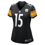 Denzel Mims 15 Pittsburgh Steelers Game Women Jersey - Black