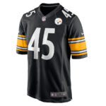 Jack Colletto 45 Pittsburgh Steelers Game Men Jersey - Black