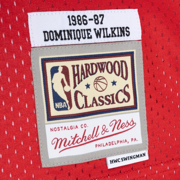 Dominique Wilkins Atlanta Hawks Mitchell & Ness Hardwood Classics 1986/87 Split Swingman Jersey - Yellow/Red