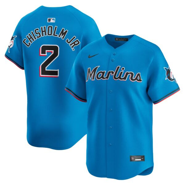 Jazz Chisholm Jr. Miami Marlins  Alternate Limited Player Jerseyu00c2u00a0u00e2u20acu201c Blue