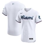 Miami Marlins  Home Elite Jersey - White