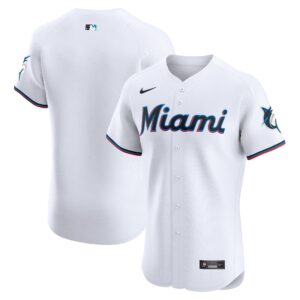 Miami Marlins  Home Elite Jersey - White