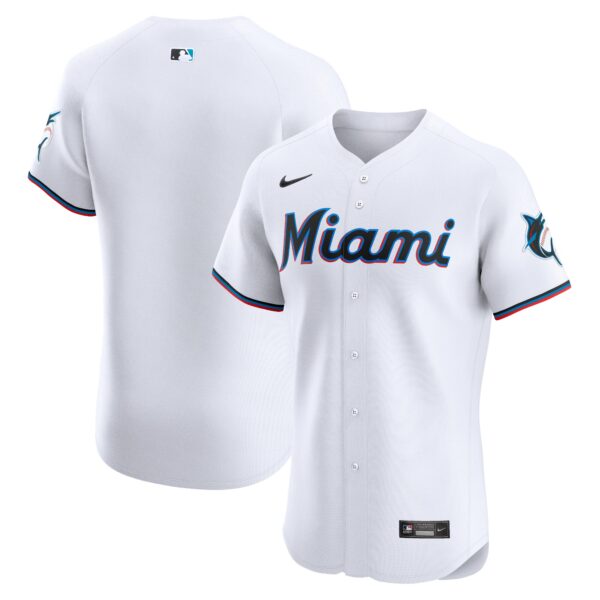 Miami Marlins  Home Elite Jersey - White