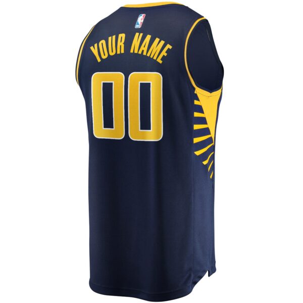 Indiana Pacers Fanatics Youth Fast Break Custom Replica Jersey Navy - Icon Edition